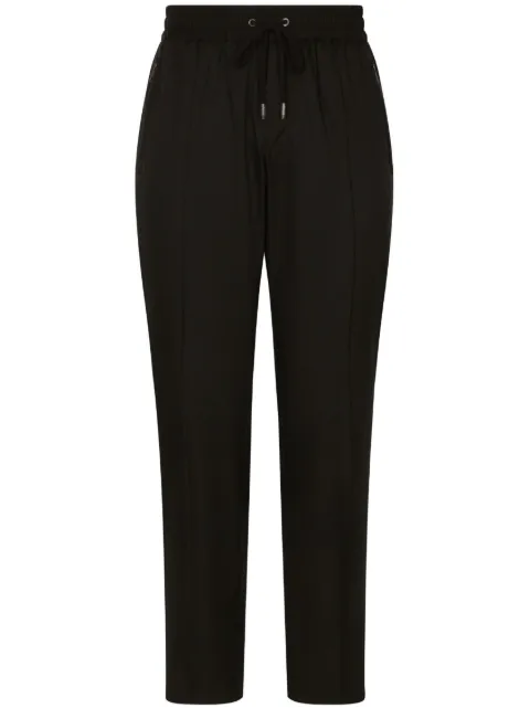 Dolce & Gabbana logo-plaque track pants Black GYACETGG731