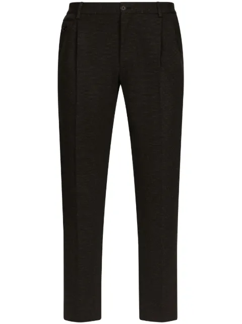 Dolce & Gabbana pressed-crease tailored trousers Black GY6UETGG715