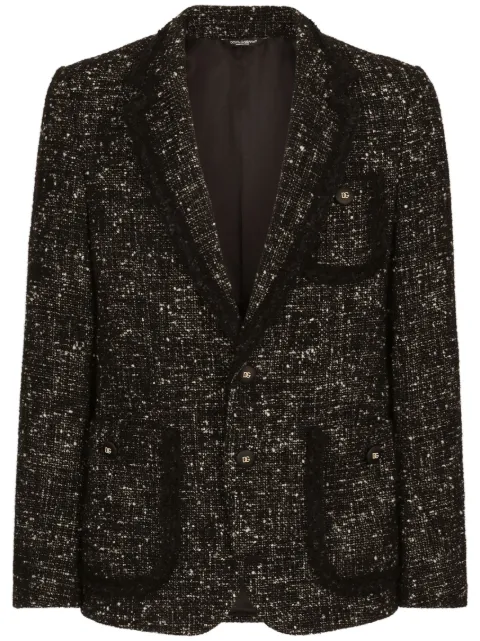 Dolce & Gabbana single-breasted wool blazer Black G2SS2TFMMHV