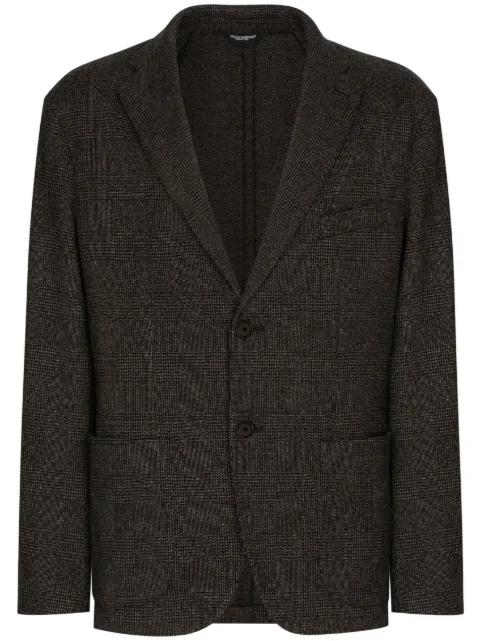 Dolce & Gabbana Prince of Wales check pattern blazer Black G2RC3TGG714