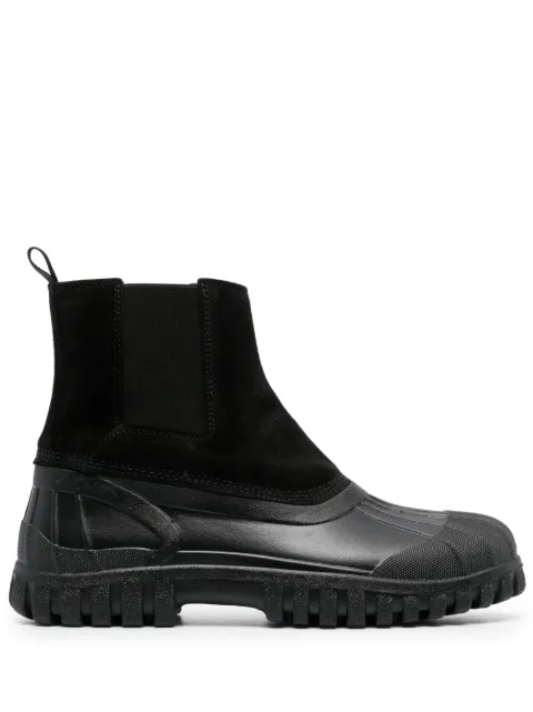 Diemme suede-panelled ankle boots Black DI23SPBLM