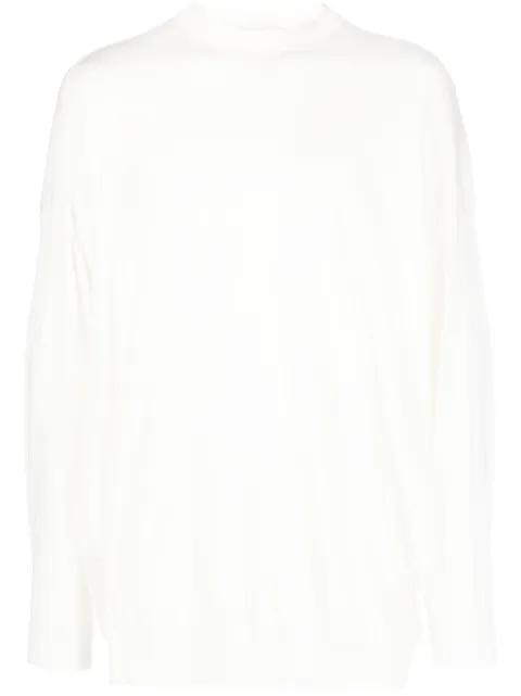 Hed Mayner drop-shoulder crew-neck sweatshirt White HM00K26