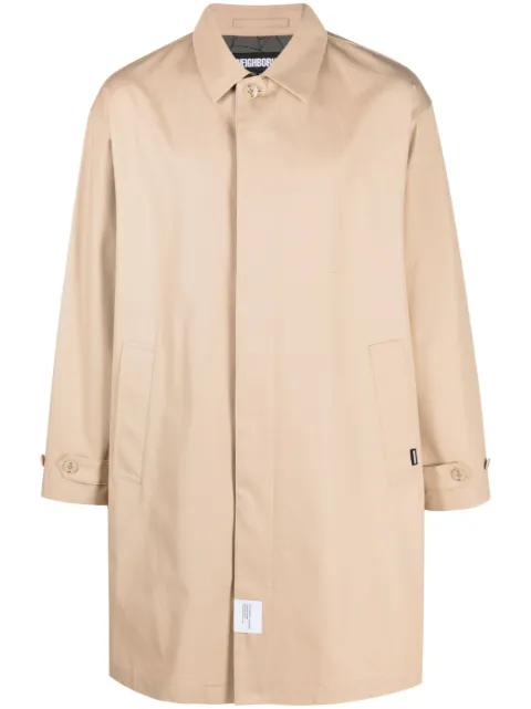 Neighborhood Balcollar single-breasted coat Neutrals 231SPNHJKM01
