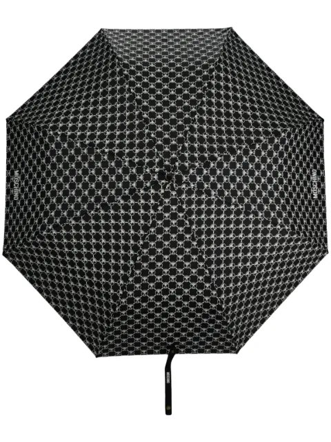 Moschino monogram-print umbrella Black 8271TOPLESSA