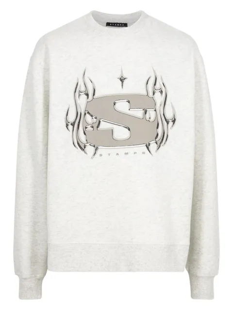 Stampd Chrome Flame crew-neck sweatshirt Grey SLAM3104SWOHG
