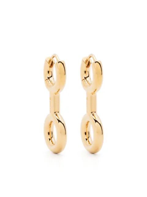 Charlotte Chesnais Binary Chain huggie earrings Gold 22BO117VER