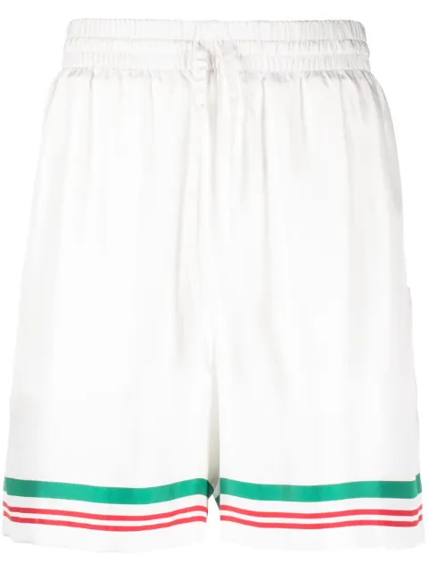 Casablanca Casa Way drawstring shorts White MF23TR012