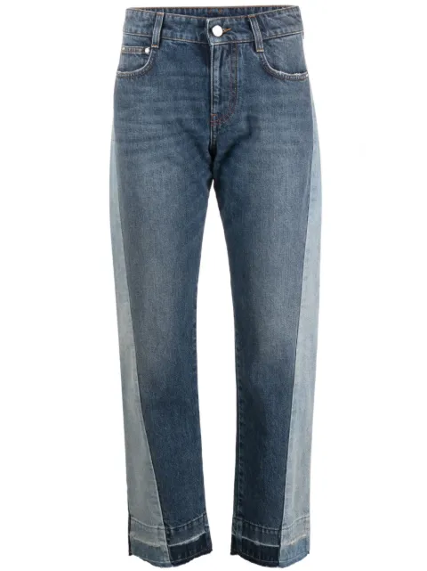 Stella McCartney colour-block straight-leg jeans Blue 6D01843SPH39