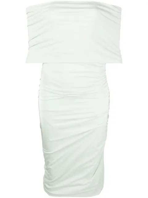 Philosophy Di Lorenzo Serafini gathered midi dress Green A04442124
