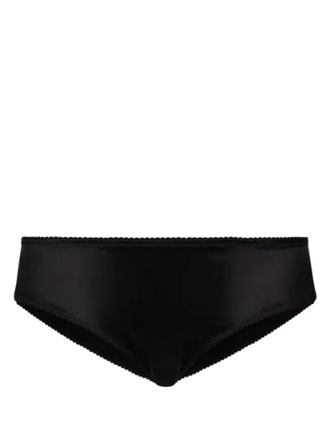 Dolce & Gabbana scalloped-trim hipster briefs Black O2B23TONO13