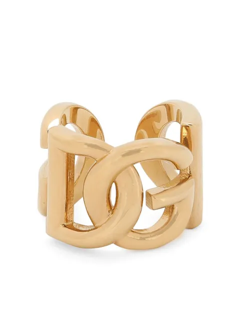Dolce & Gabbana logo-plaque engraved ring Gold WRP6L1W1111