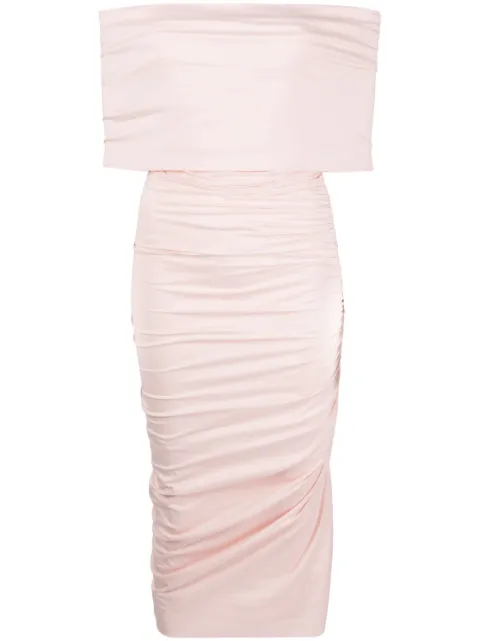 Philosophy Di Lorenzo Serafini off-shoulder ruched midi dress Pink A04442124