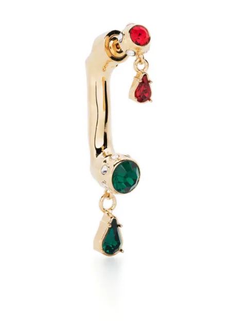 Rabanne crystal-embellished drop earring Gold 23HBB0306MET456