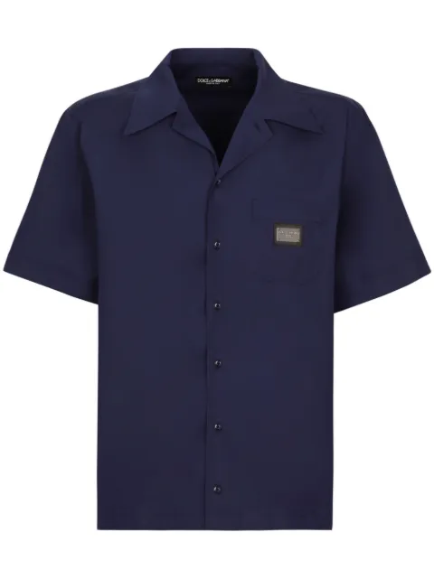 Dolce & Gabbana DG Essentials short-sleeve shirt Blue G5JH9TGF855