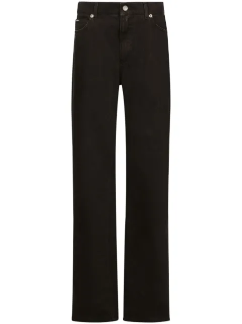 Dolce & Gabbana high-rise straight-leg jeans Black FTCGNDG8JW1