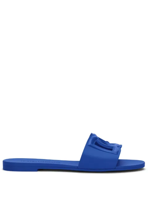Dolce & Gabbana rubber beachwear slides Blue CW2215AN994