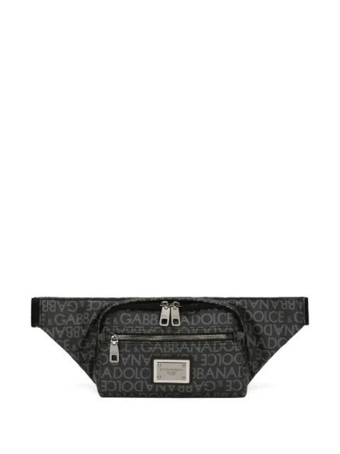 Dolce & Gabbana logo-jacquard belt bag Black BM2218AJ705