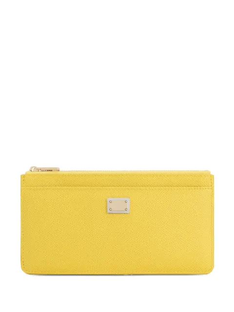 Dolce & Gabbana large Dauphine leather wallet Yellow BI1265A1001