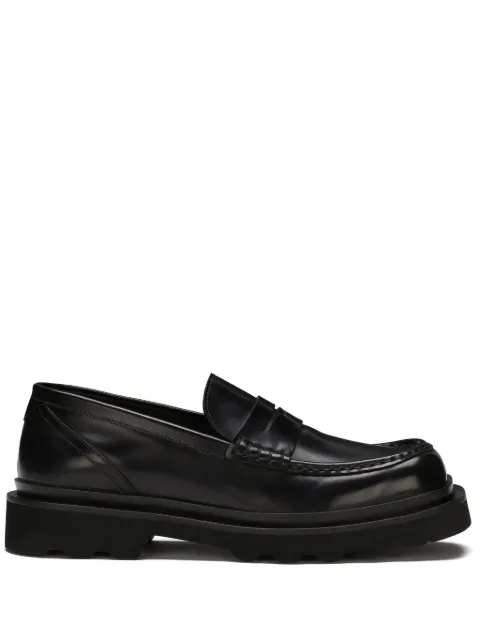 Dolce & Gabbana penny-slot leather loafers Black A30204A1203