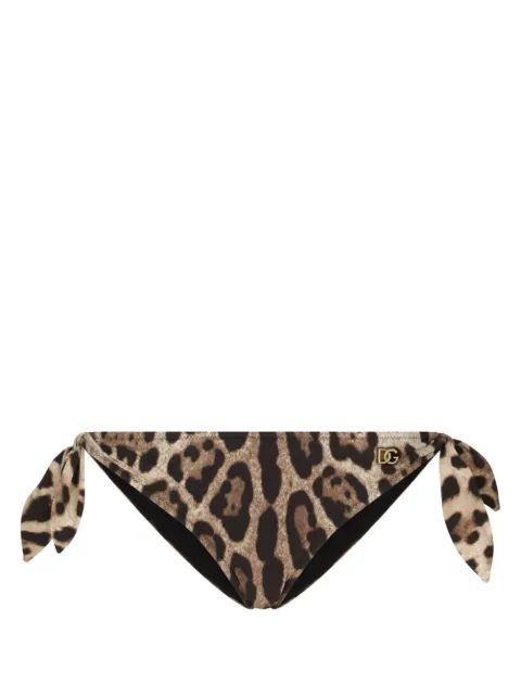Dolce & Gabbana leopard-print bikini bottom Brown O2A06JONO11