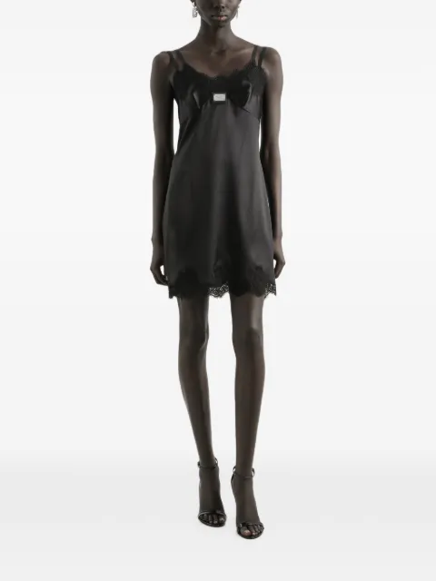Dolce & Gabbana lace-detail minidress Black F6CPJTFURAG
