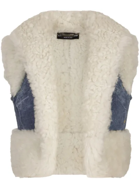 Dolce & Gabbana denim cropped gilet Blue F26V2LFUP70