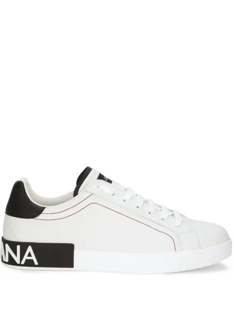 Dolce & Gabbana logo-patch low-top sneakers White CS2216AH526