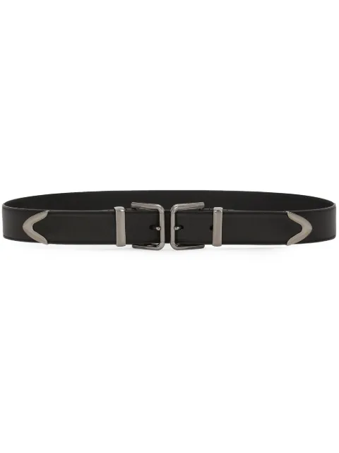 Dolce & Gabbana buckle-fastening leather belt Black BC4842AP599