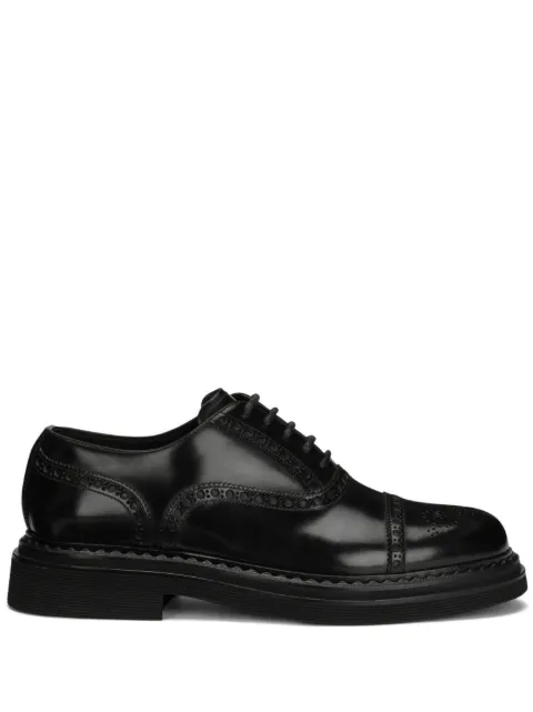 Dolce & Gabbana brushed calfskin Oxfords Black A20159A1203