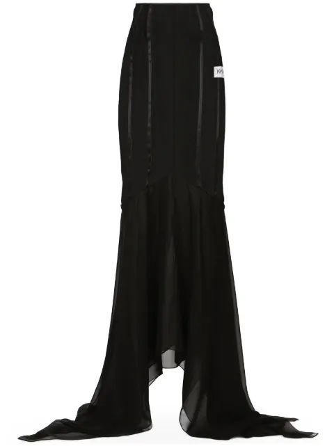Dolce & Gabbana draped mermaid maxi skirt Black F4CL4TFUAA1