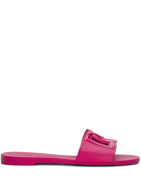 Dolce & Gabbana Bianca DG-logo slides Pink CW2215AN99480422