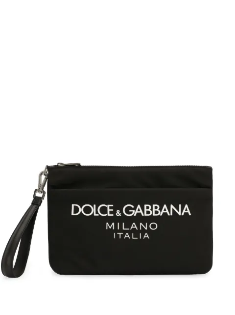 Dolce & Gabbana logo-print zipped wallet Black BP3259AG1828B956