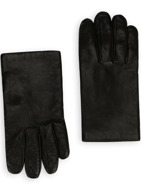 Dolce & Gabbana full-finger leather gloves Black BG0164AO969