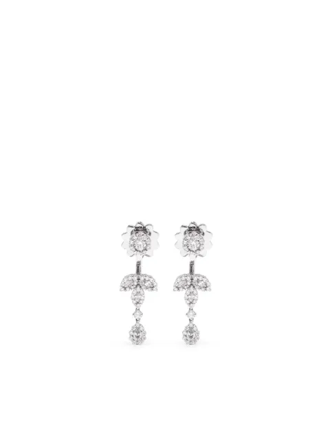 Yeprem 18kt white gold diamond drop earrings Silver EA137014
