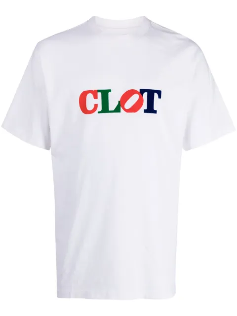 CLOT logo-print cotton T-shirt White CLTE23S10006