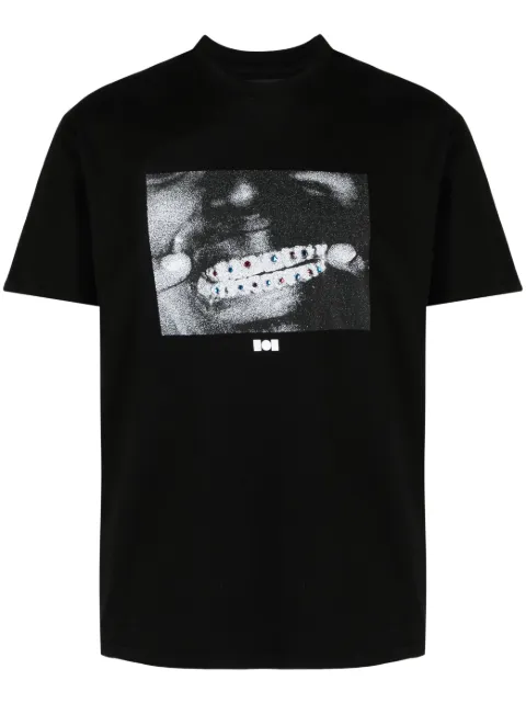 Nahmias graphic-print cotton T-shirt Black AW23JSY1T9G51CR10