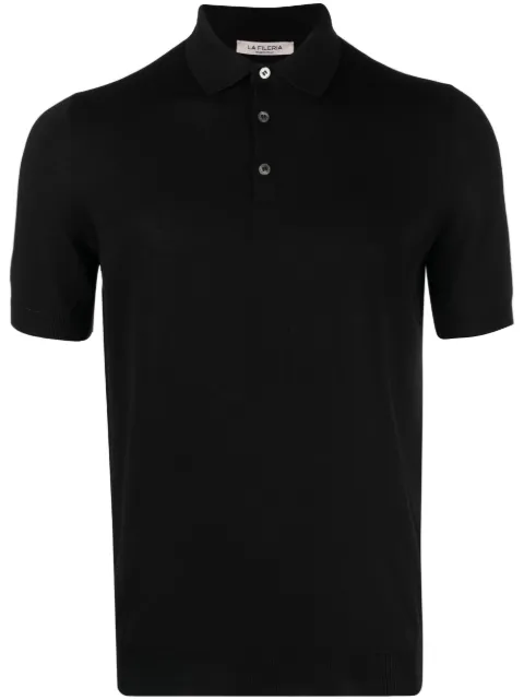 Fileria piqué cotton polo shirt Black 5711920615