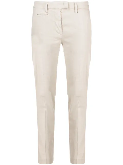 DONDUP slim cropped trousers Neutrals DP066LS0004D