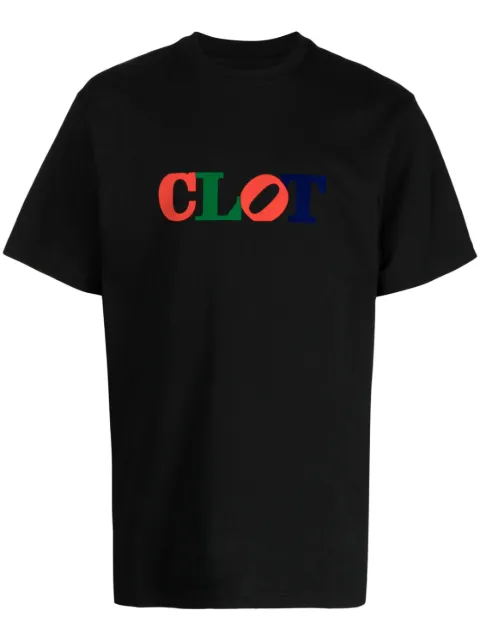 CLOT Love logo-print cotton T-shirt Black CLTE23S10006