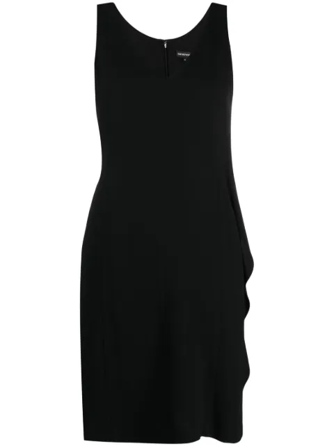 Emporio Armani V-neck sleeveless dress Black 3R2A732NQ2Z0999