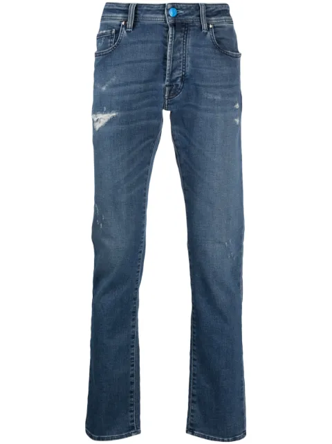 Jacob Cohën ripped straight-leg jeans Blue UQE0434S3588402D