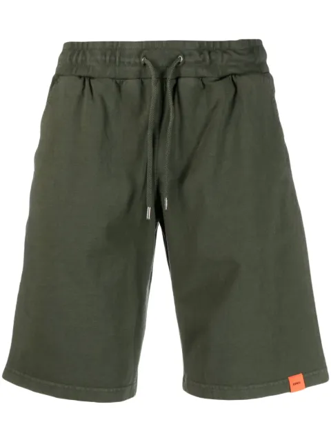 ASPESI logo-patch drawstring-waistband shorts Green AY23V070