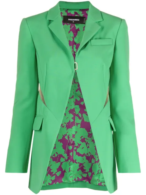 DSQUARED2 cut-out open-front blazer Green S72BN0664S60567