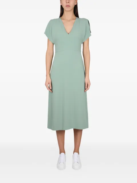 BOSS V-neck midi dress Green 50488660