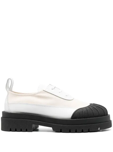 Plan C canvas Oxford shoes Neutrals PC40030A