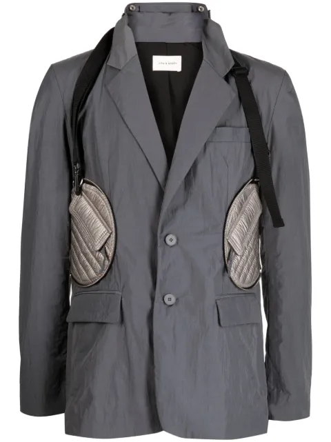 Craig Green Packable single-breasted blazer Grey CGSS23CWOJKT47