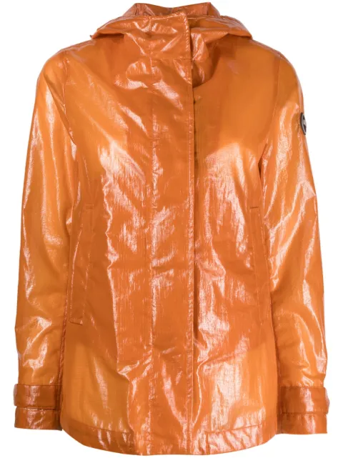 Colmar high-shine logo-patch jacket Orange 19508XM