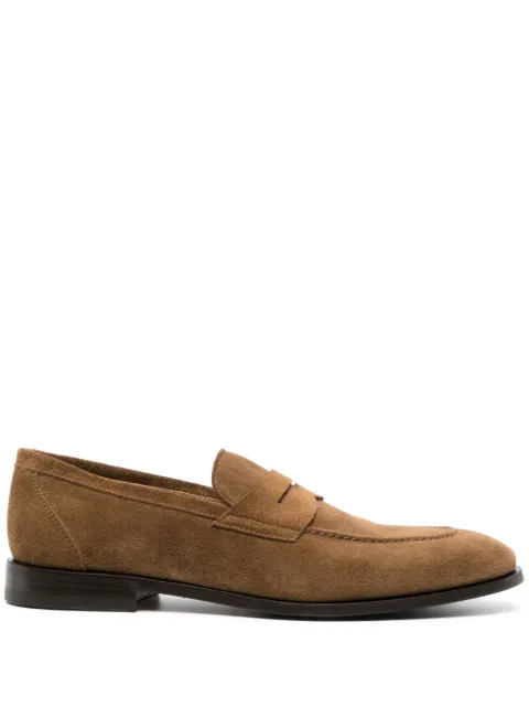 Henderson Baracco slip-on suede loafers Brown 72402