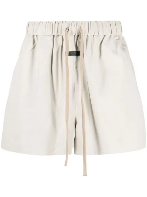 Fear Of God drawstring-waist short shorts Neutrals FGE40017WNY