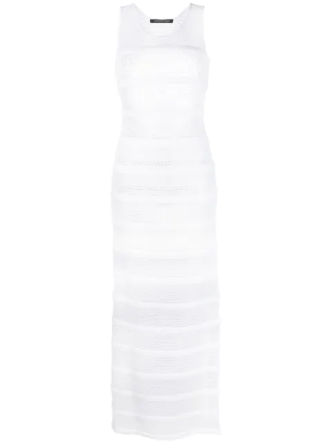 Antonino Valenti sheer mesh maxi dress White 5247AV23S